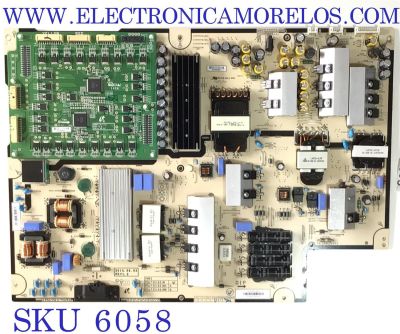 FUENTE PARA TV JVC / NUMERO DE PARTE 0500-0614-0640 / PFLF351401M / SE7B503837 / 57I491E7Q001901 / MODELO DM65USR